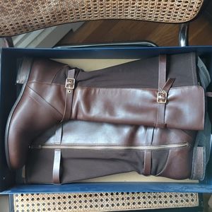 Cole Haan Dorian stretch boot in chestnut